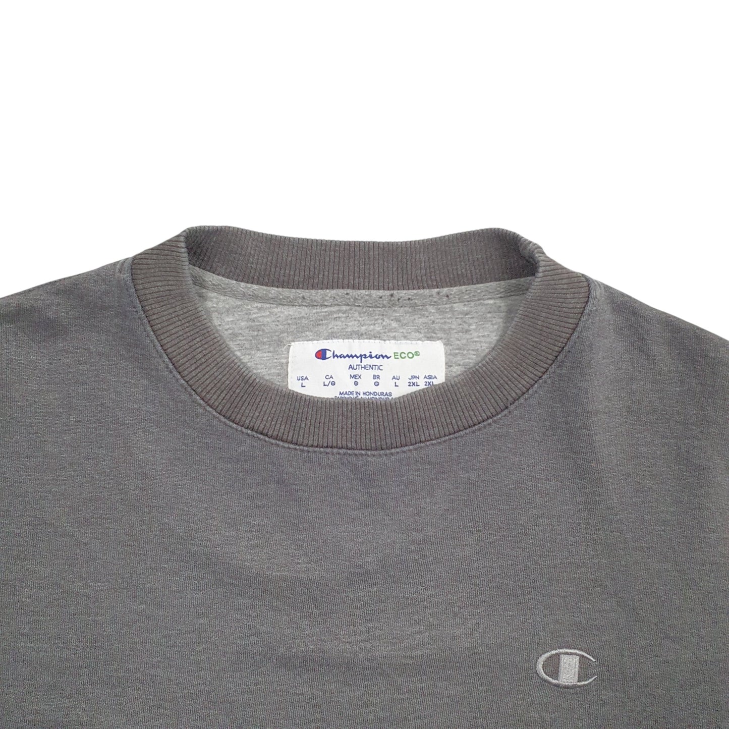 Mens Grey Champion  Crewneck Jumper