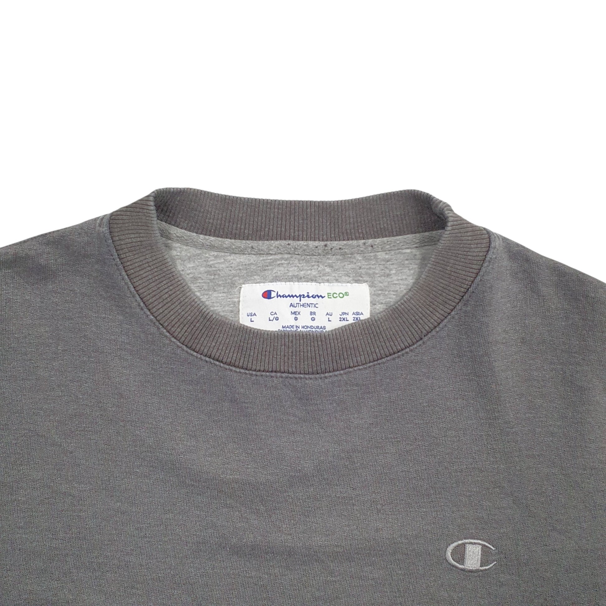 Mens Grey Champion  Crewneck Jumper