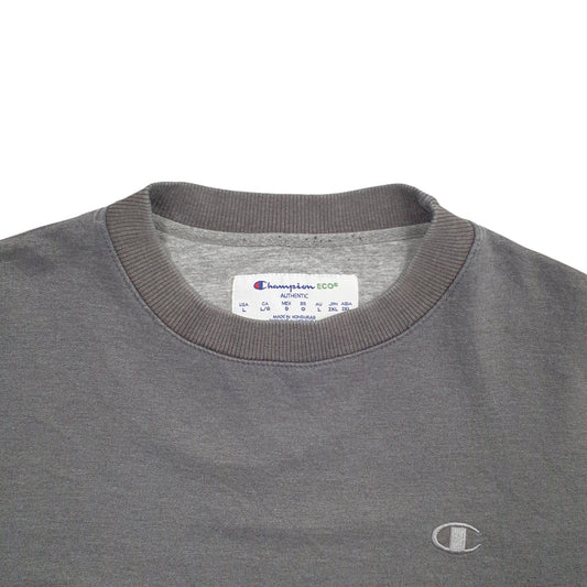 Mens Grey Champion  Crewneck Jumper