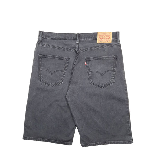 Mens Black Levis Denim Jeans Jorts 569 Denim Shorts