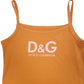 Womens Orange Dolce & Gabbana Vest Short Sleeve T Shirt