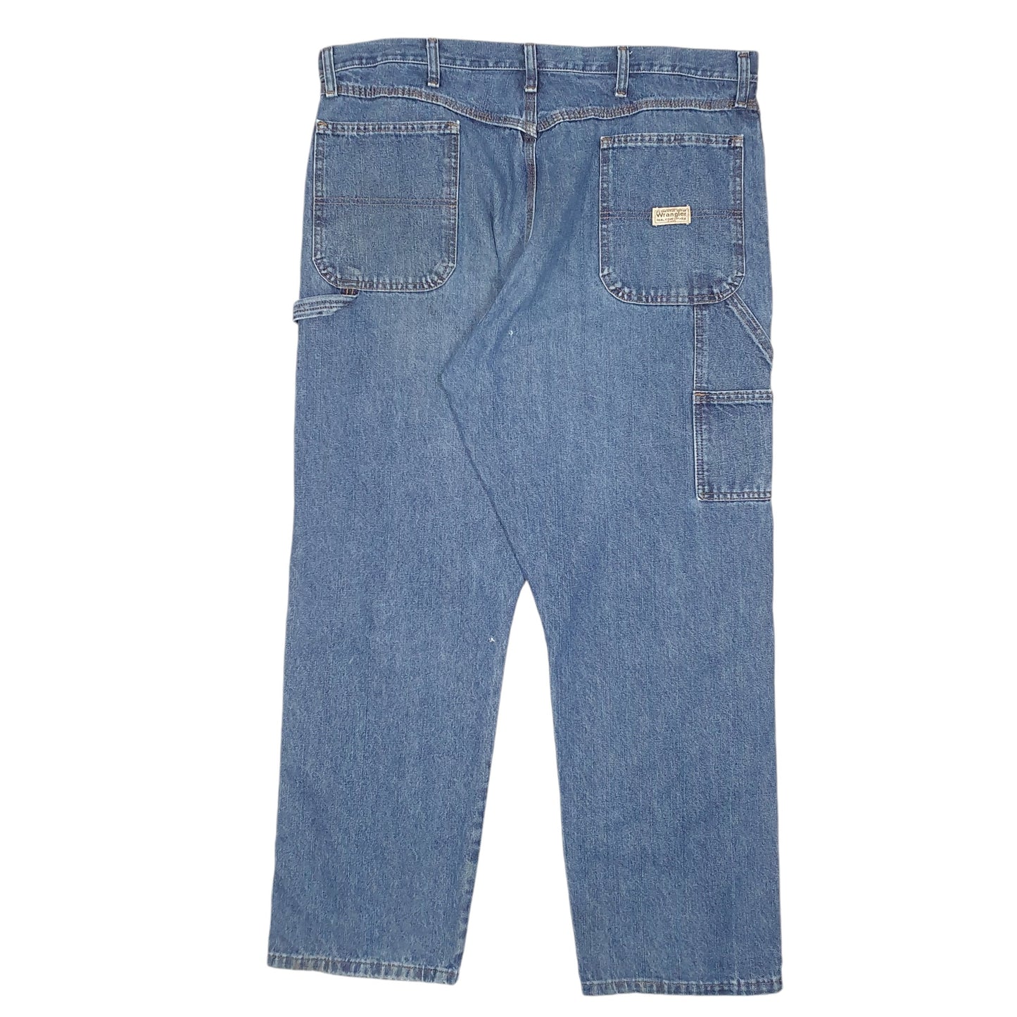 Mens Blue Wrangler Carpenter Pants Workwear Casual JeansW40 L30