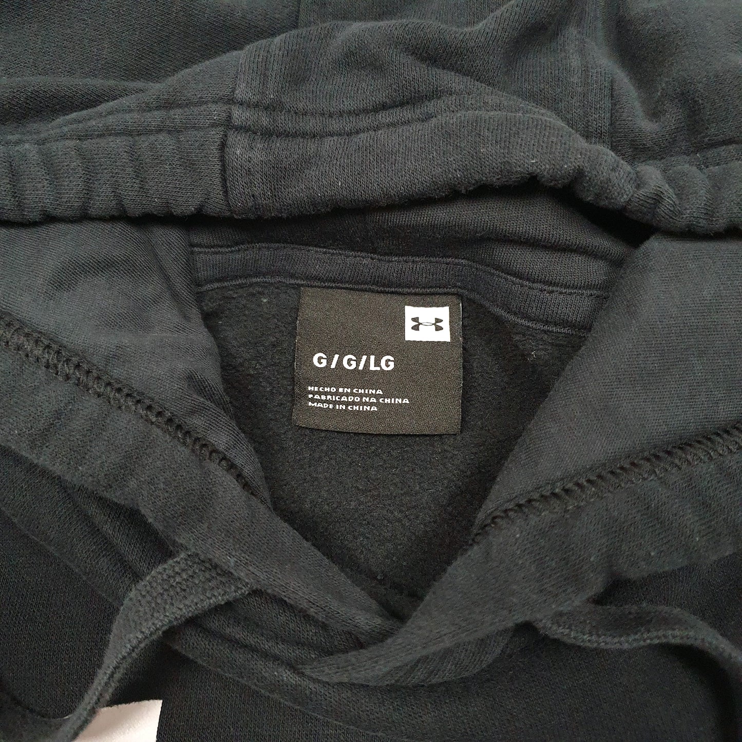 Mens Black Under Armour Gym Workout Hoodie Jumper