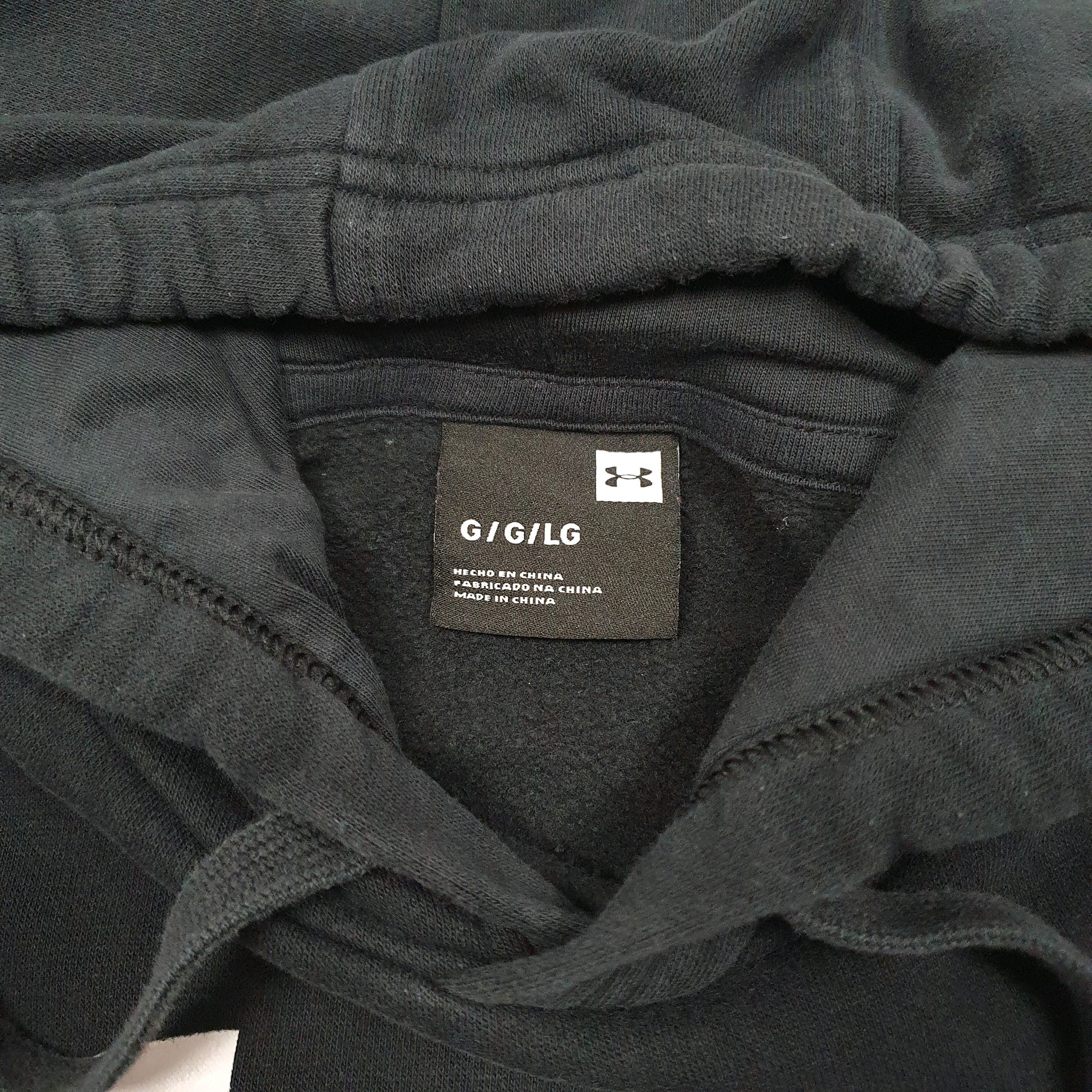 Mens Black Under Armour Gym Workout Hoodie Jumper