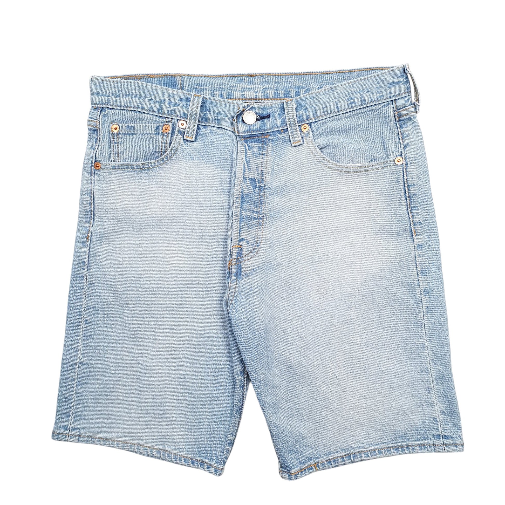 Mens Blue Levis 501 Denim Shorts