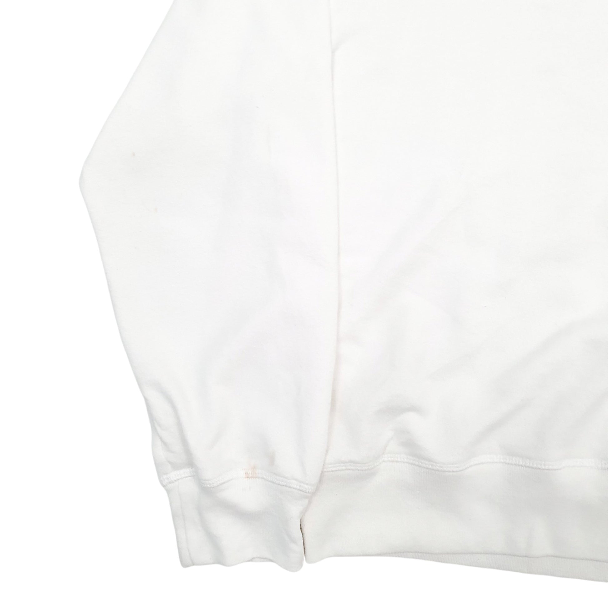 Mens White Levis Spellout Crewneck Jumper