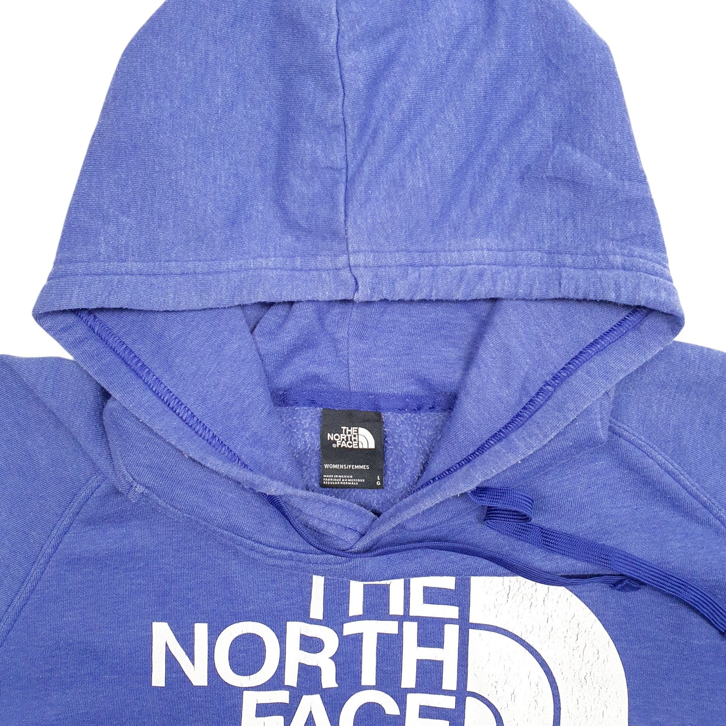 Womens Purple The North Face Spellout Hoodie Jumper