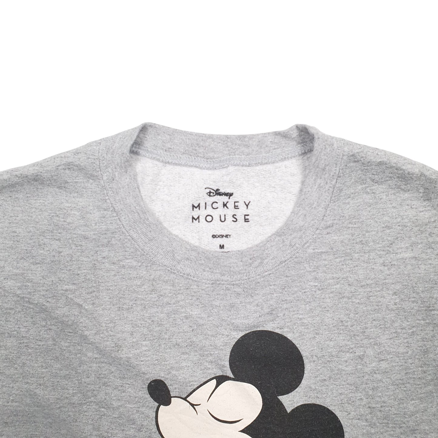 Mens Grey Disney Mickey Mouse Crewneck Jumper