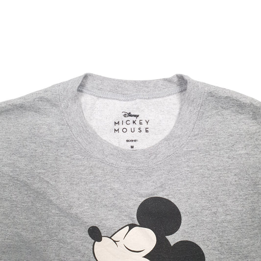 Mens Grey Disney Mickey Mouse Crewneck Jumper