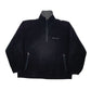 Mens Black Champion  Quarter Zip Jumper