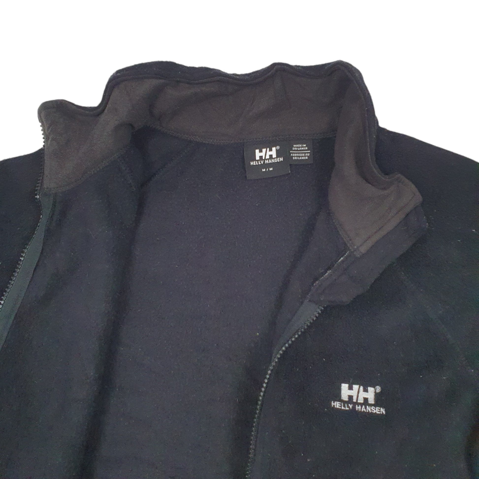 Mens Black Hello Hansen  Full Zip Jumper