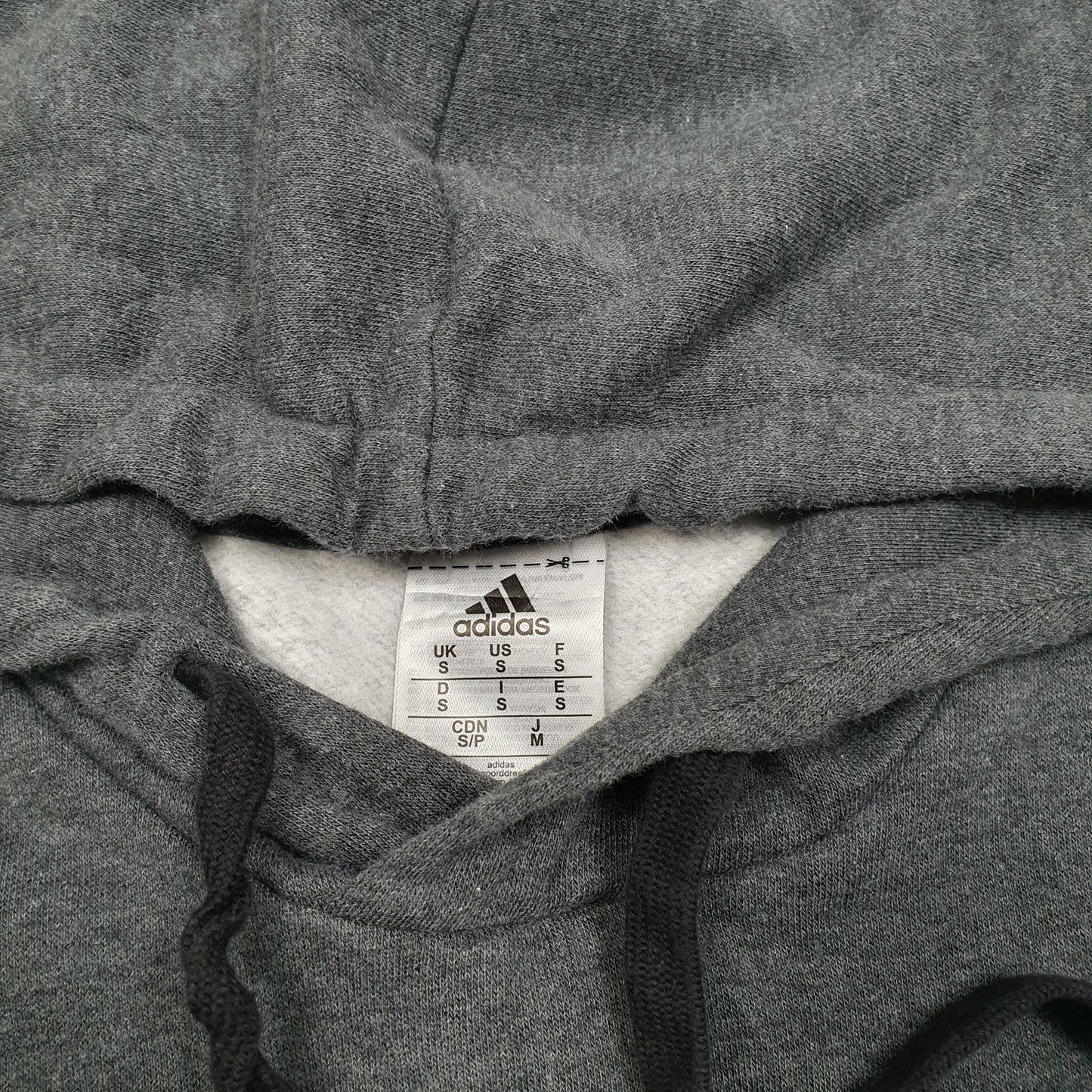 Mens Grey Adidas  Hoodie Jumper