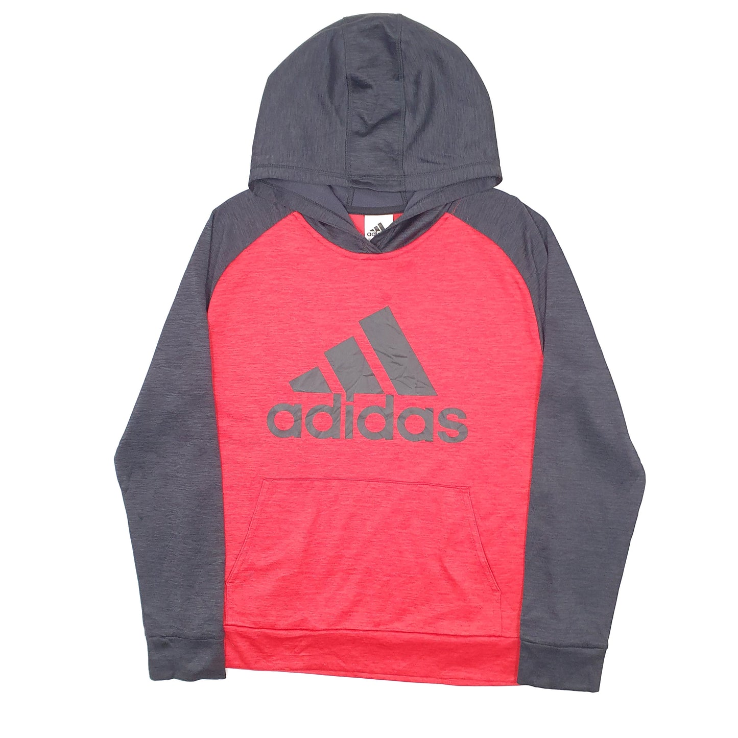 Mens Red Adidas Lightweight Hoodie Jumper