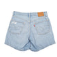 Womens Blue Levis 501 Jorts Hot Pants Disressed Denim Shorts