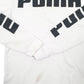 Mens White Puma  Hoodie Jumper