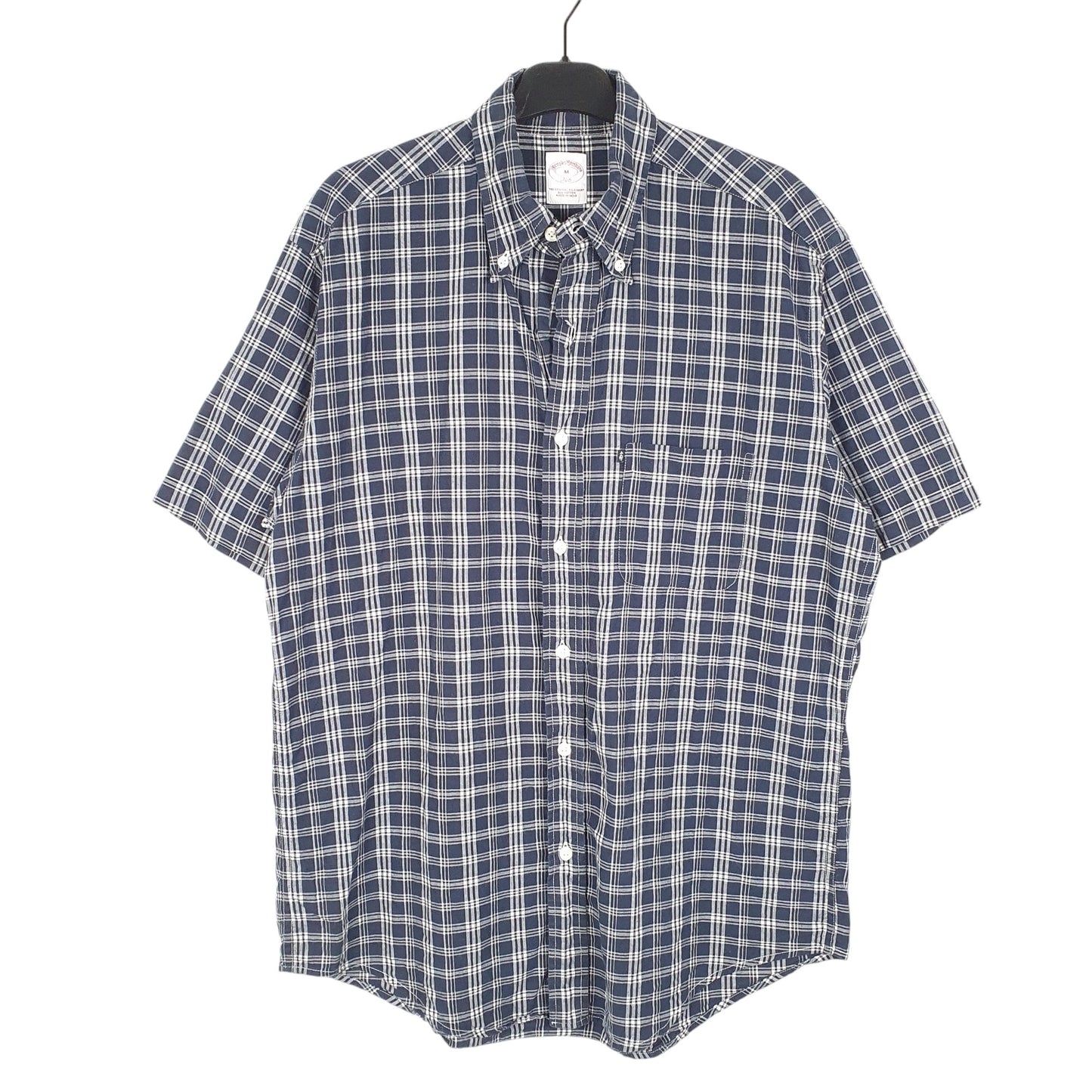 Mens Navy Brooks Brothers  Short Sleeve Shirt