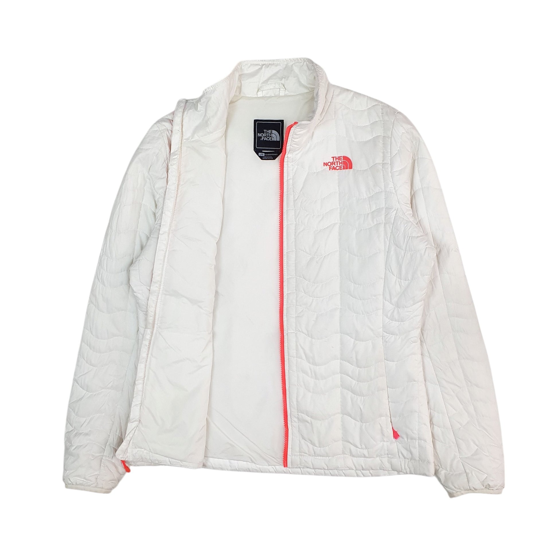 Womens White The North Face Quilted Lightweight  Coat