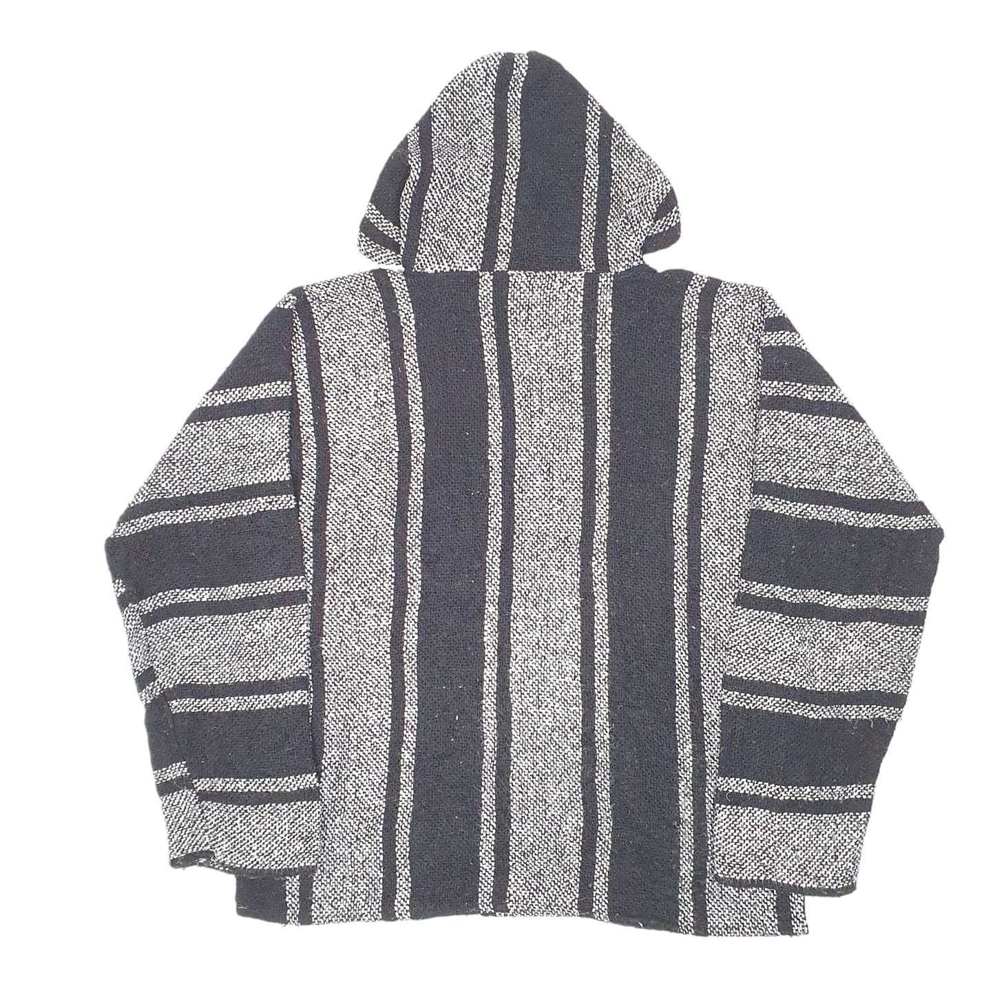 Mens Black Unbranded Surf Festival Hippie Poncho Hoodie Jumper