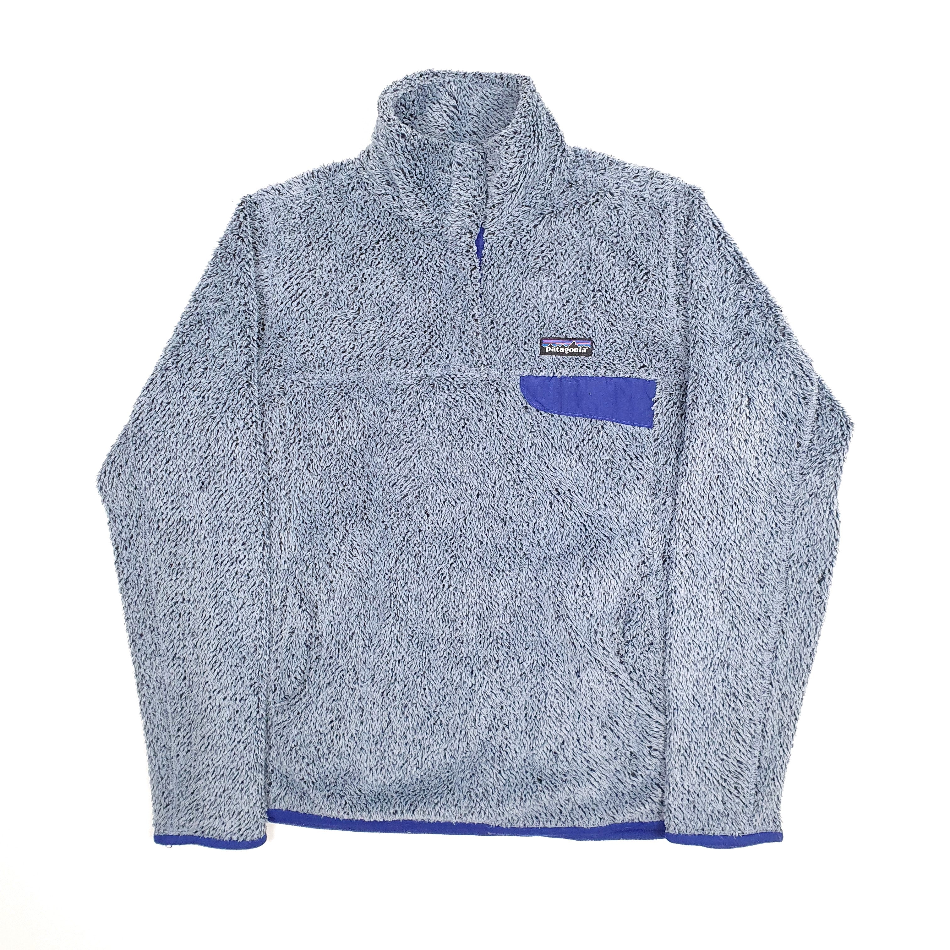 Patagonia Re Tool Snap T Fluffy Quarter Zip Polyester Fleece Sweatshirt Jumper M