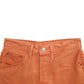 Womens Orange Levis Distressed 501 Denim Shorts