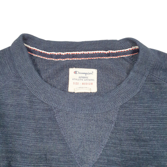Mens Navy Champion Raglan Crewneck Jumper
