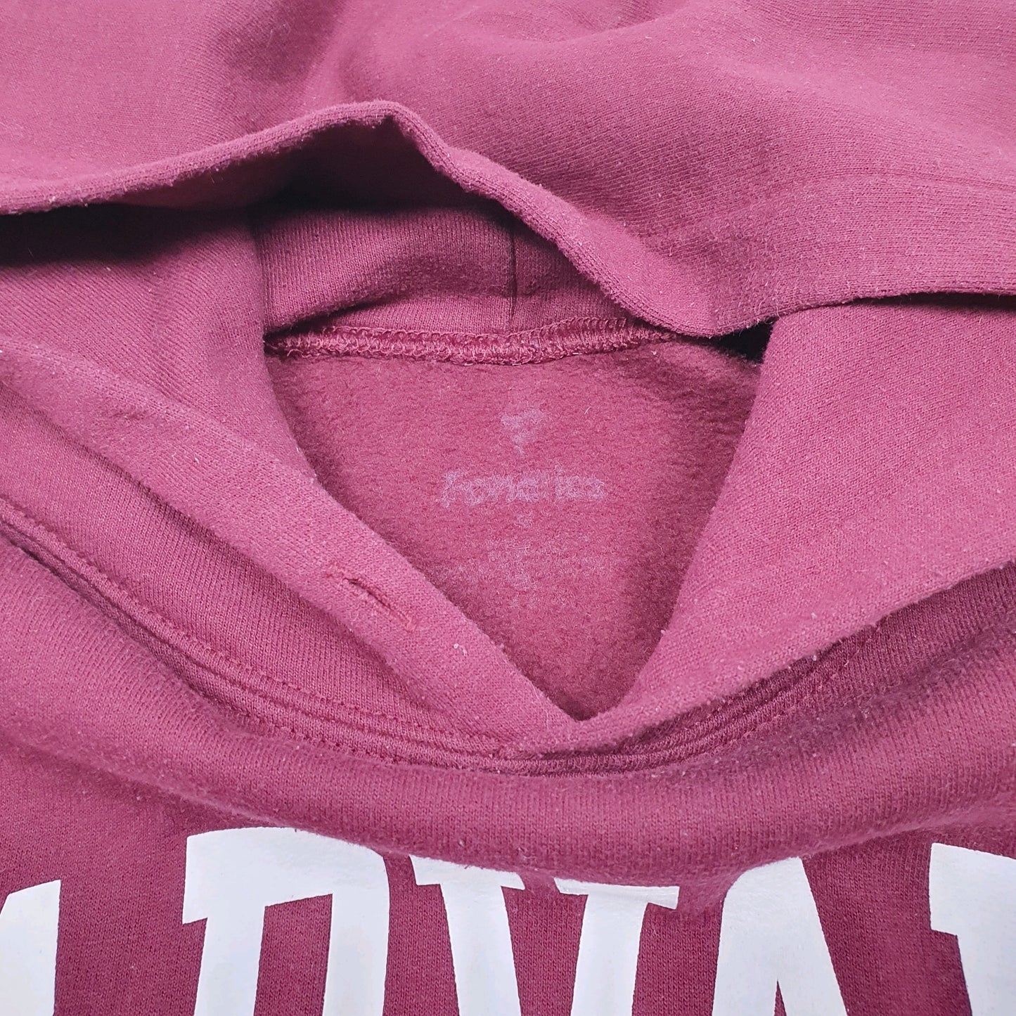 Mens Burgundy Unbranded Harvard Spellout Ivy League USA Hoodie Jumper