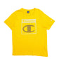 Mens Yellow Champion Spellout Short Sleeve T Shirt