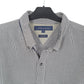 Mens White Tommy Hilfiger Houndstooth Vintage Fit Long Sleeve Shirt