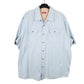 Mens Blue Wrangler  Short Sleeve Shirt