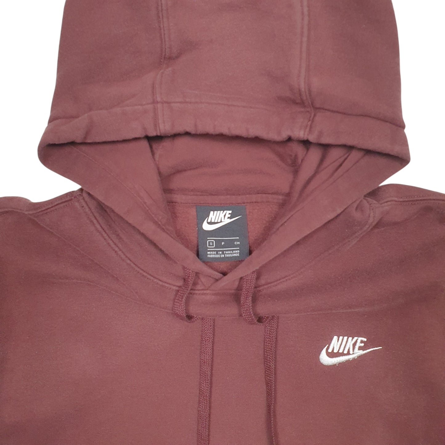 Womens Burgundy Nike  Hoodie Jumper