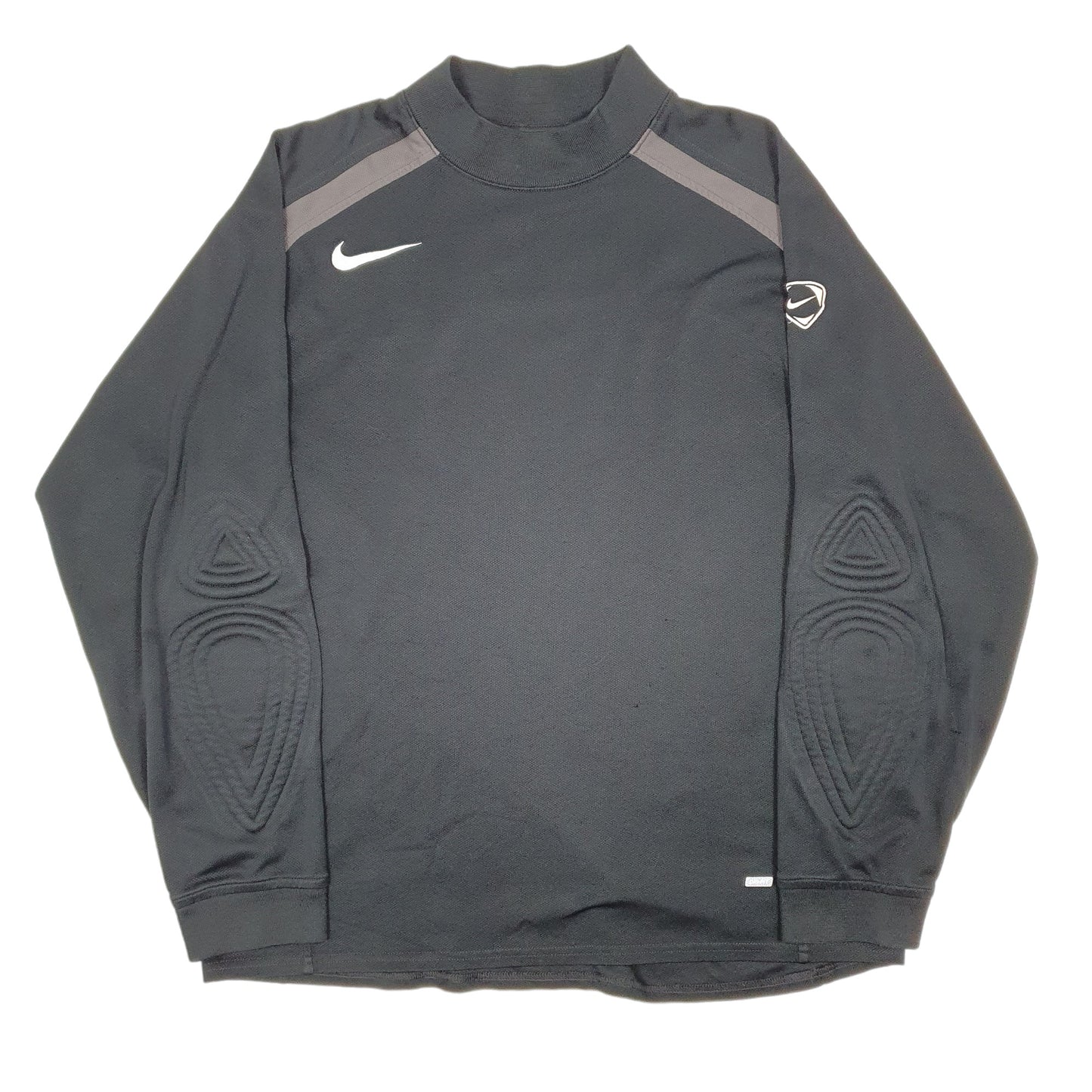 Mens Black Nike Active Dri Fit Running Gym Crewneck Jumper