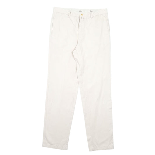 Mens Cream Lacoste  Chino Trousers