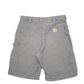 Mens Grey Carhartt Workwear B147 FAT Carpenter Shorts