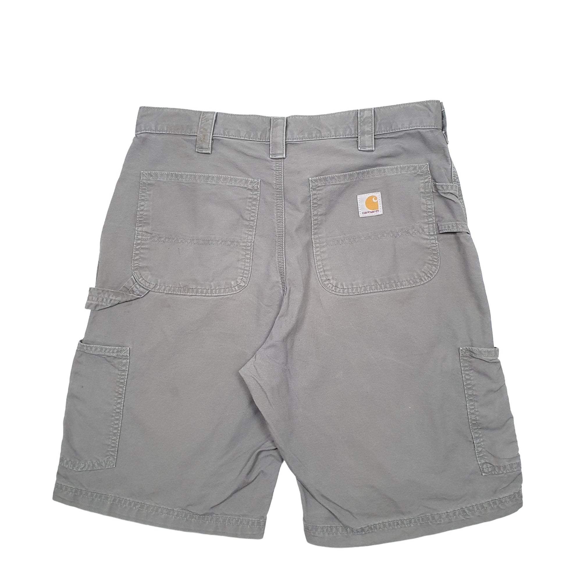 Mens Grey Carhartt Workwear B147 FAT Carpenter Shorts