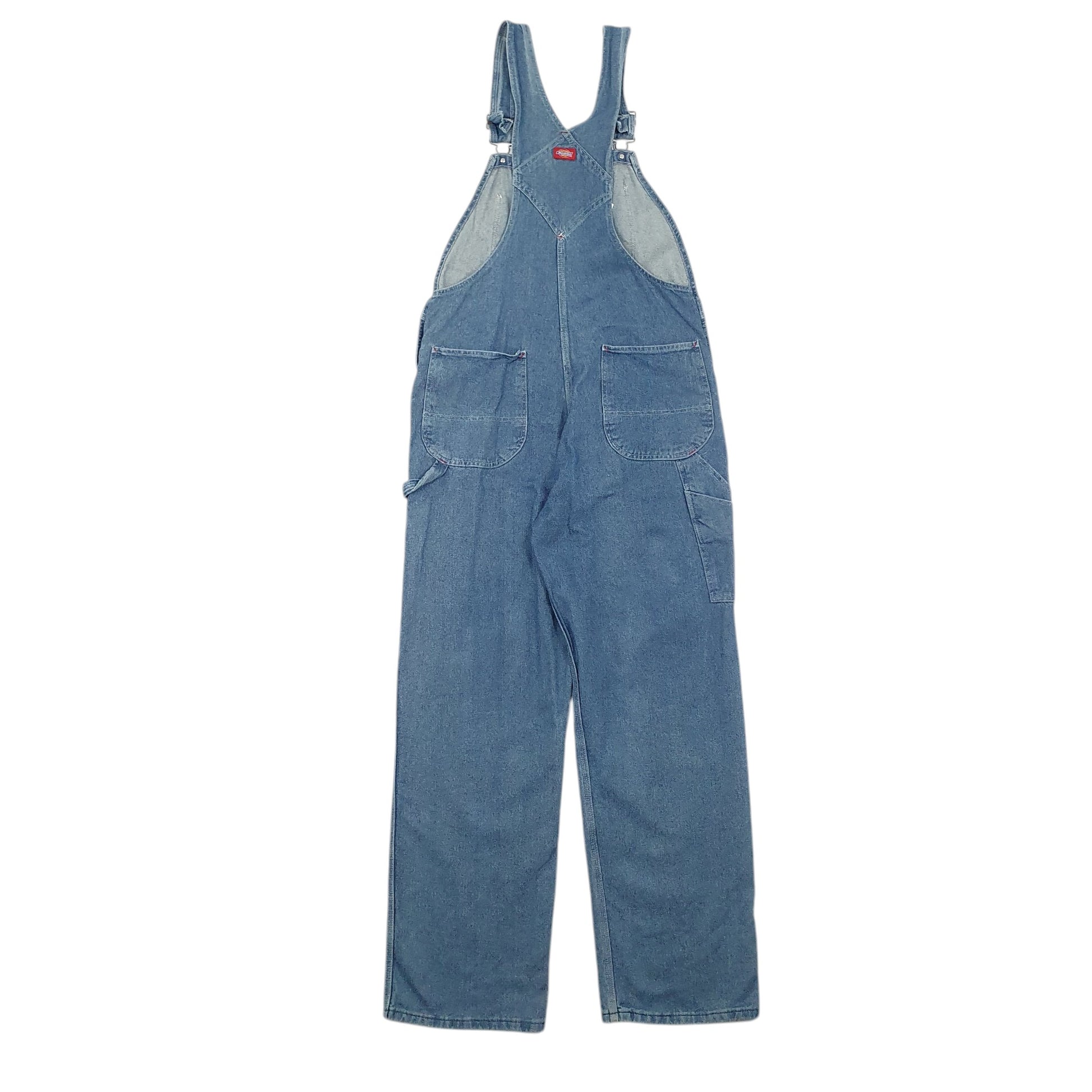 Mens Blue Dickies Denim Overalls Bib Dungaree Trousers