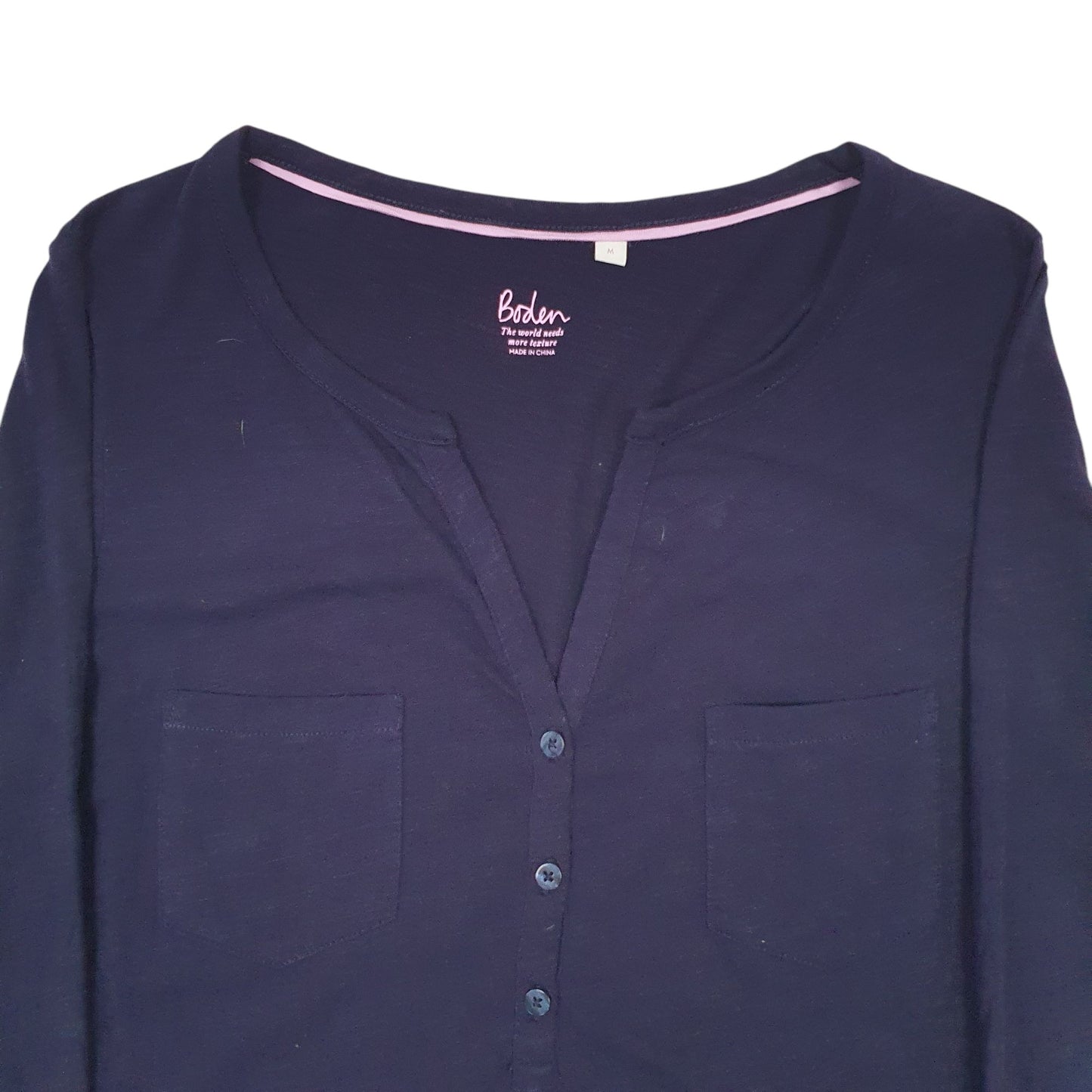 Womens Navy Boden Blouse Long Sleeve T Shirt