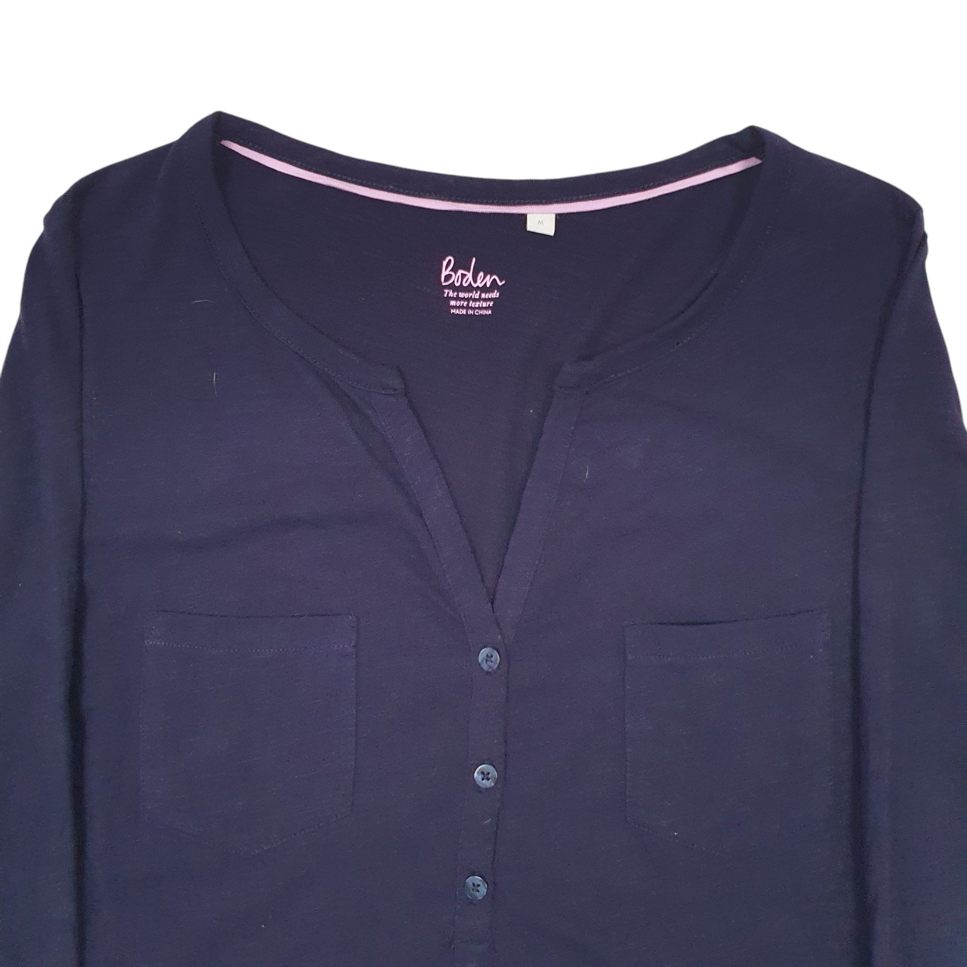 Womens Navy Boden Blouse Long Sleeve T Shirt