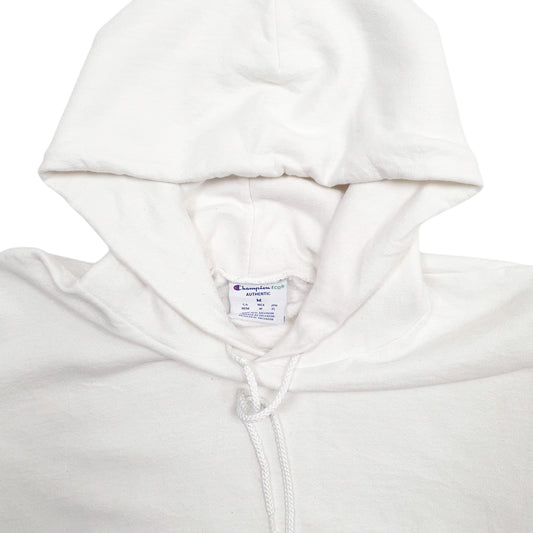 Mens White Champion  Hoodie Jumper