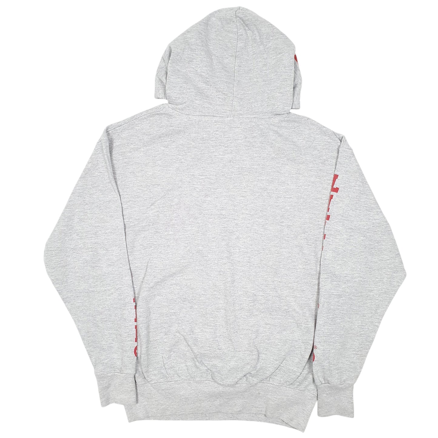 Mens Grey Lifeguard Virginia Beach Spellout Hoodie Jumper