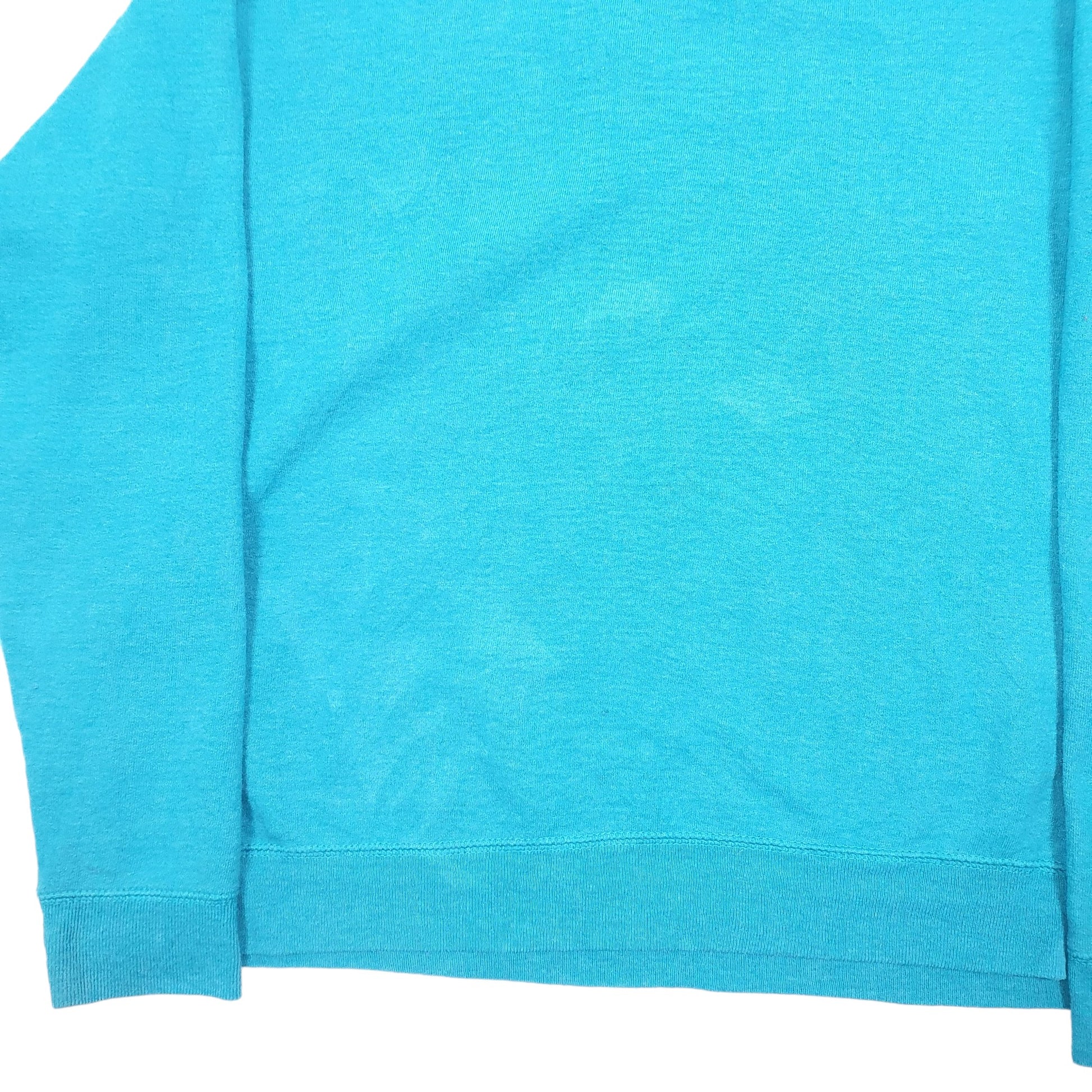 Womens Turquoise Hanes Soft Sweats Crewneck Jumper