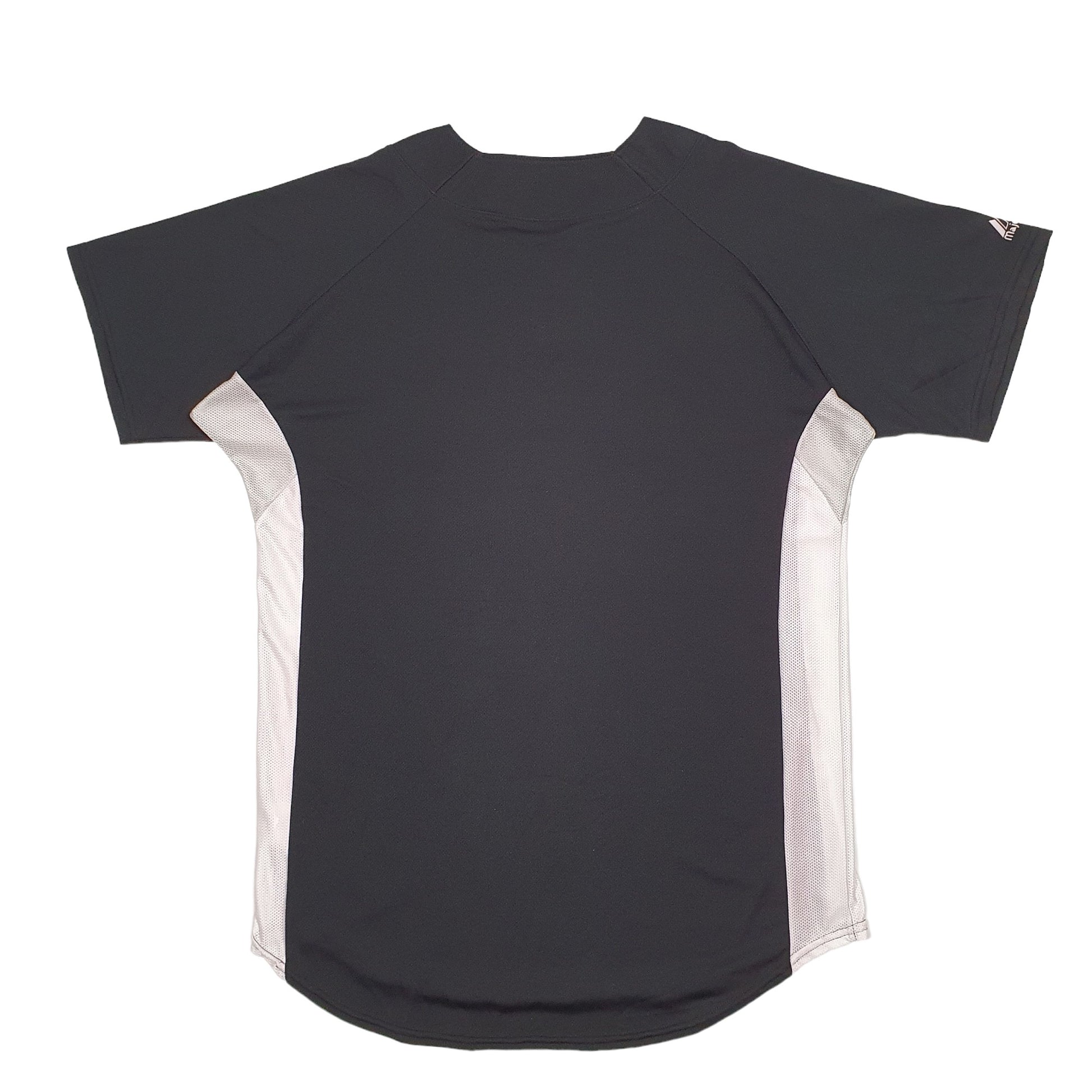 Mens Black Majestic MLB Baseball Jersey Philadelphia Phillies Short Sleeve T Shirt