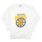 Mens White American Eagle Outfitters Boston Bruins NHL Ice Hockey Made In USA Vintage Crewneck Jumper