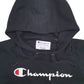 Womens Black Champion Spellout Hoodie Jumper