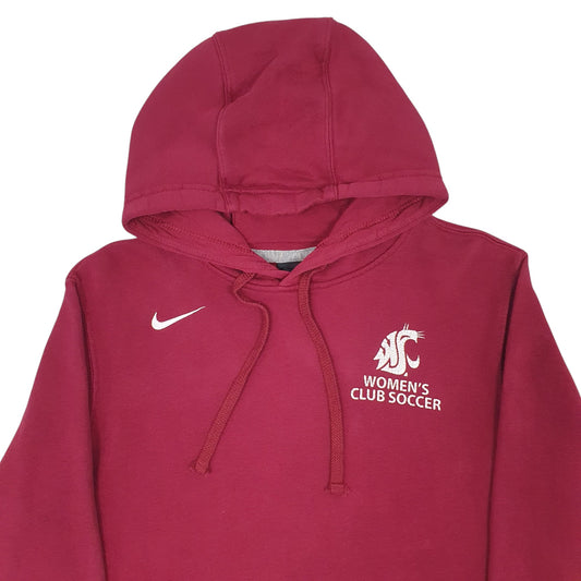 Womens Burgundy Nike Womens Club Soccer Hoodie Jumper