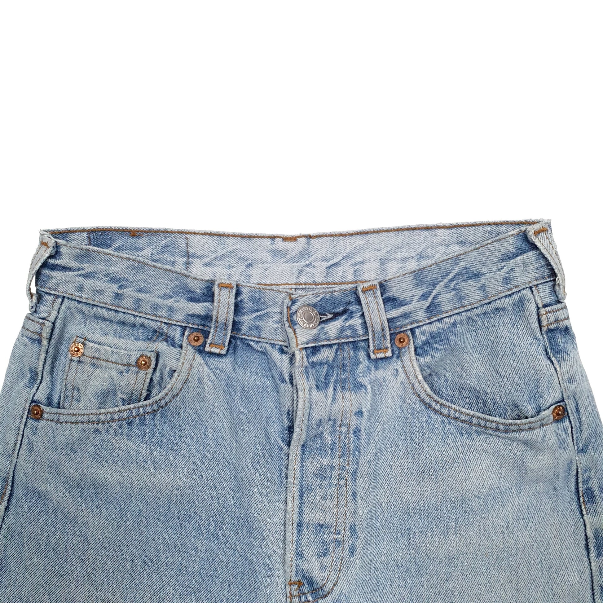 Womens Blue Levis 501 Denim Jorts Denim Shorts