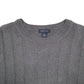 Mens Grey Nautica Knit Crewneck Jumper