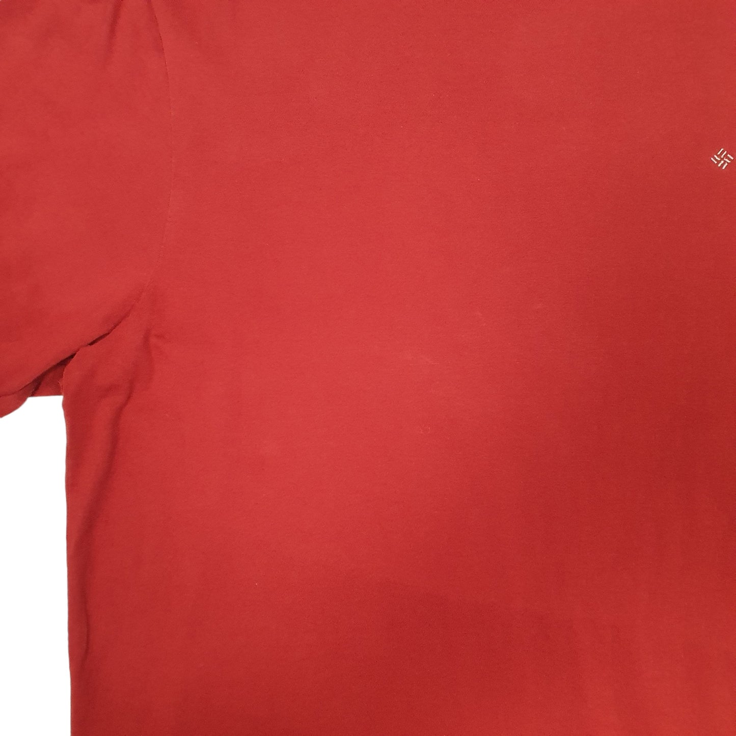 Mens Red Columbia Sportswear  Short Sleeve T Shirt