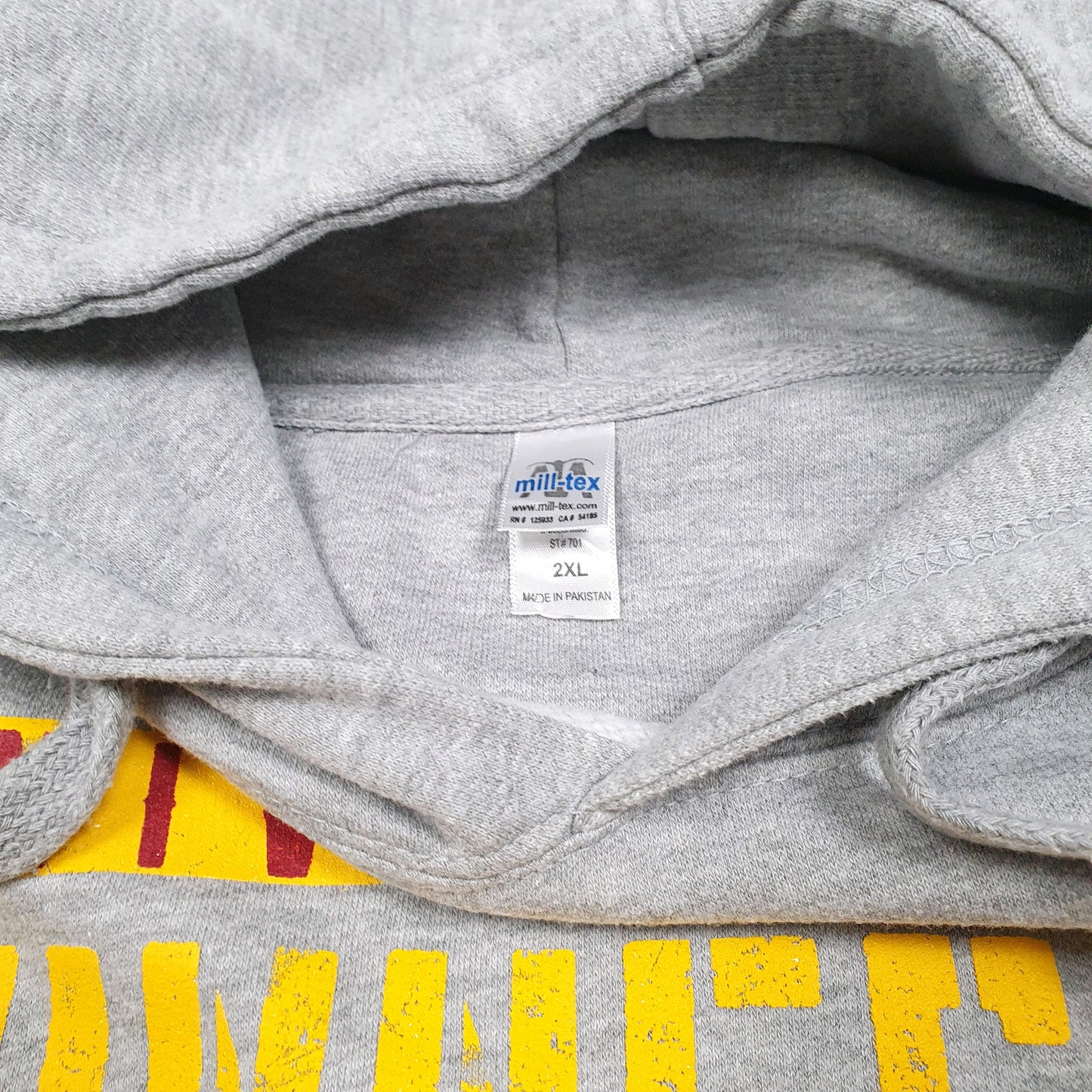 Mens Grey Mill Tex Minnesota Golden Gophers American Football University USA Hoodie Jumper