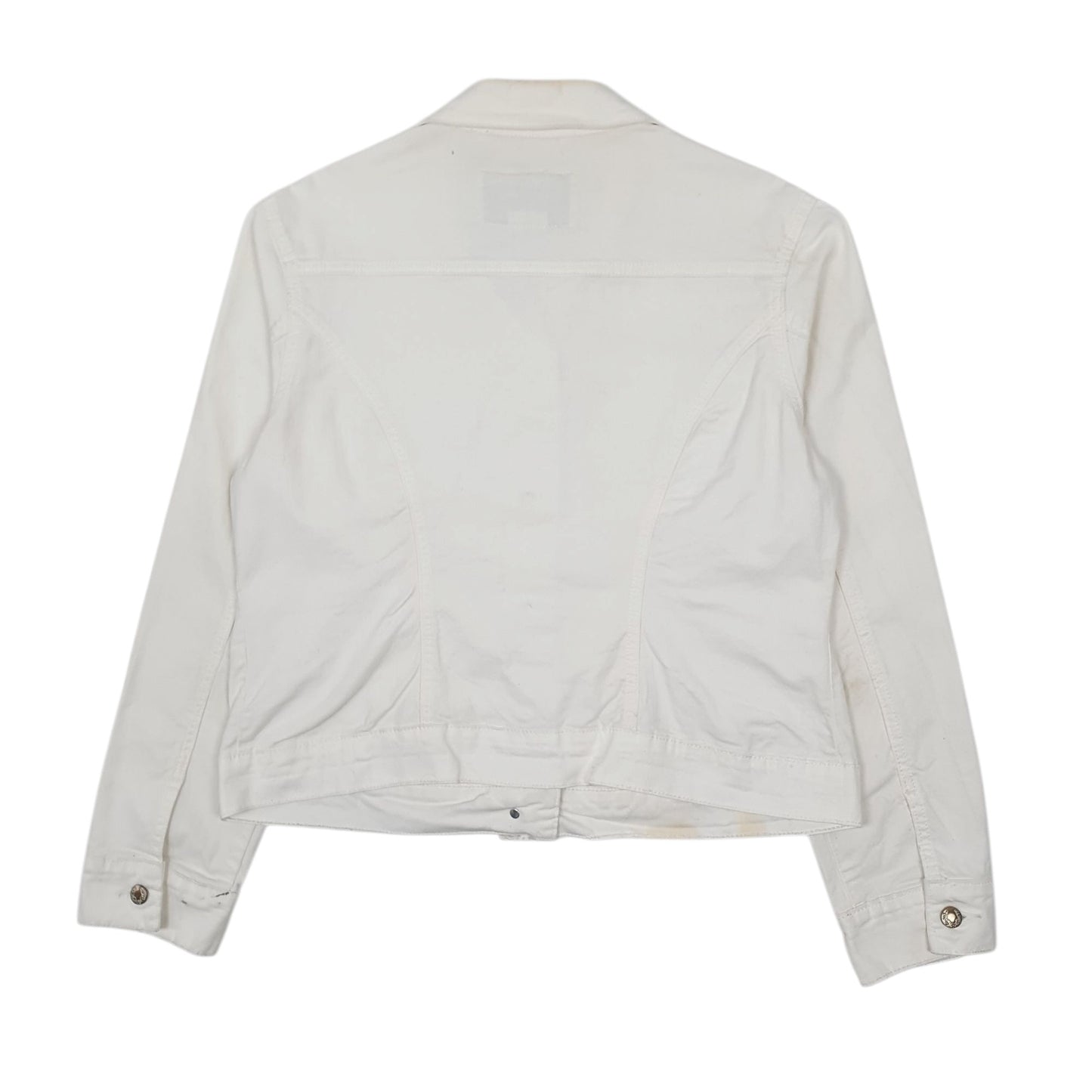Womens White Levis Signature Trucker  Coat