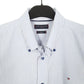 Mens White Tommy Hilfiger Fitted Short Sleeve Shirt